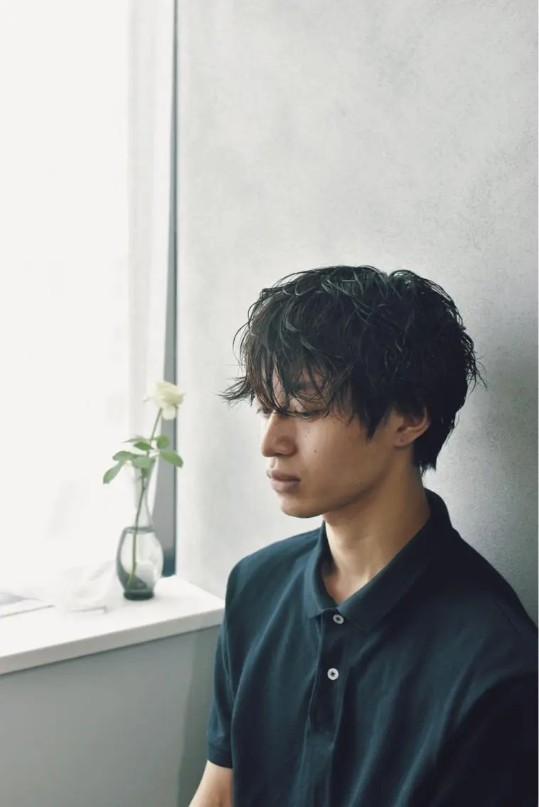 ショート パーマ メンズ ボブパーマコテ巻き風 パーマNo1深江秀平のヘアスタイル