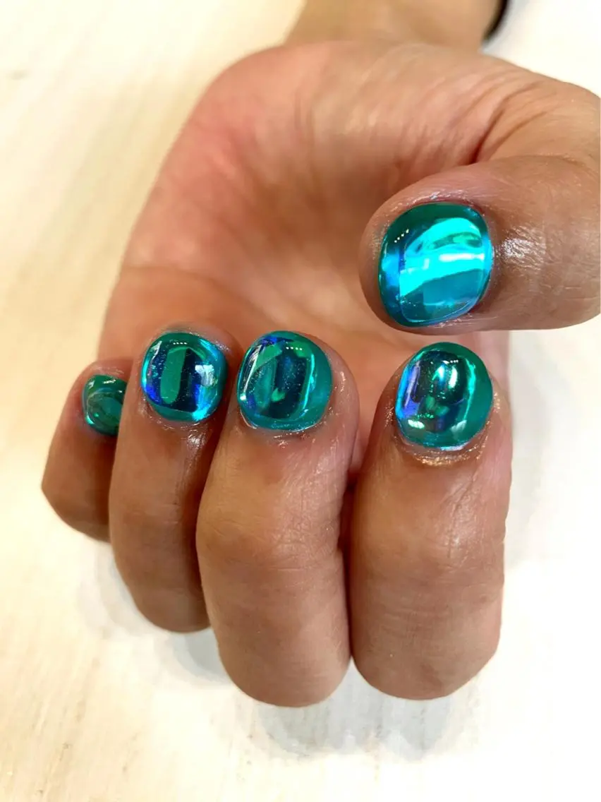 ネイル 氷ネイル・うるうるネイル spell nailのネイルデザイン