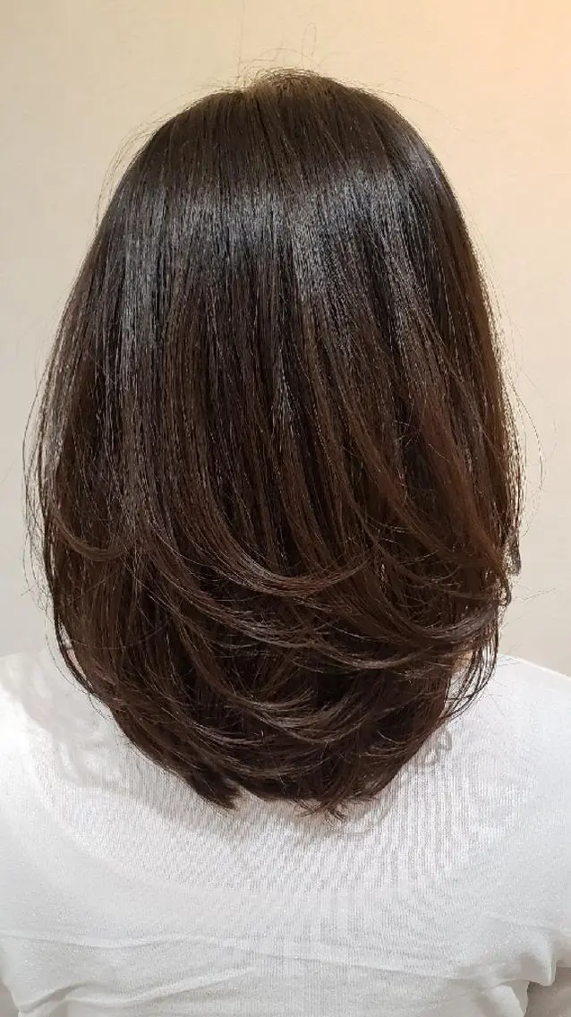 ミディアム カラー ソラオカ ユウキのヘアスタイル