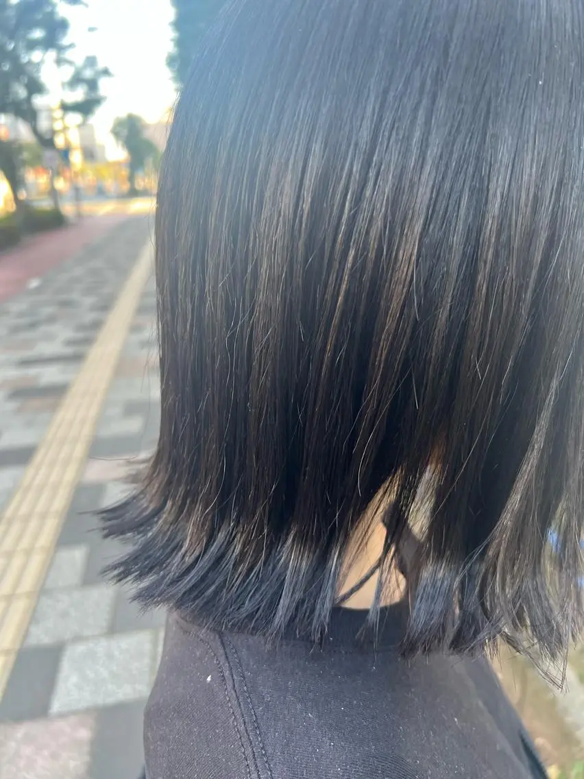 ショート 外ハネヘア 鹿児島美容室 NATSUKIのヘアスタイル