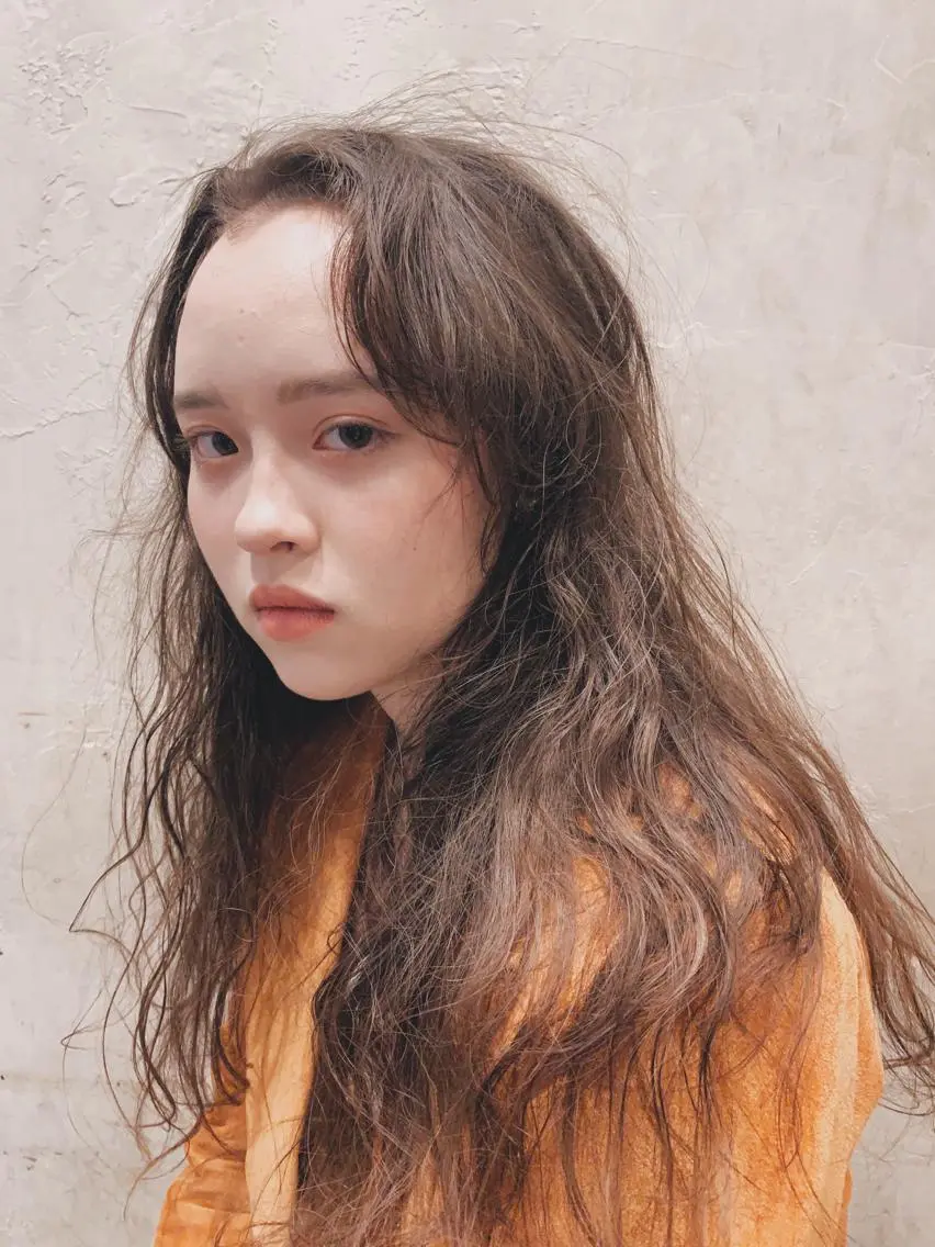 ロング カラー パーマ ボブパーマコテ巻き風 パーマNo1深江秀平のヘアスタイル