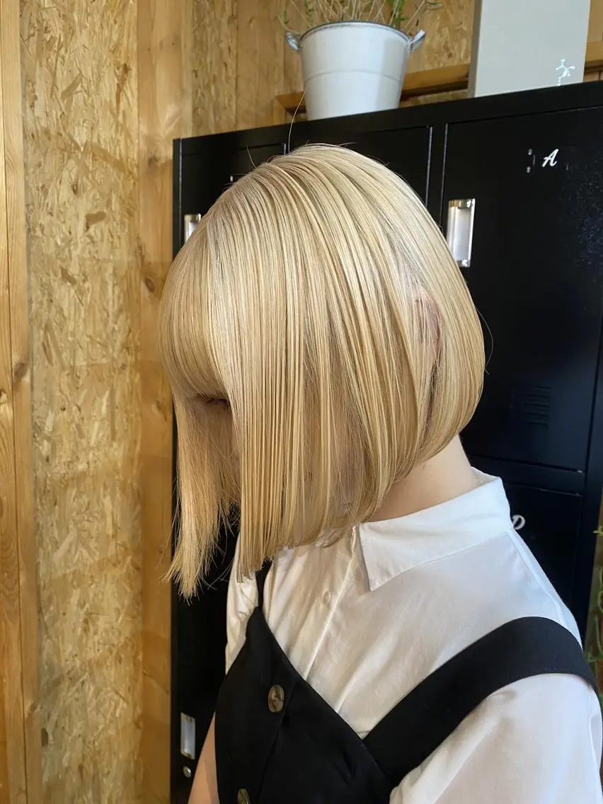 ショート カット ヘアカラー トリートメント 💕モテベージュ 🧡NANAKO🧡のヘアスタイル