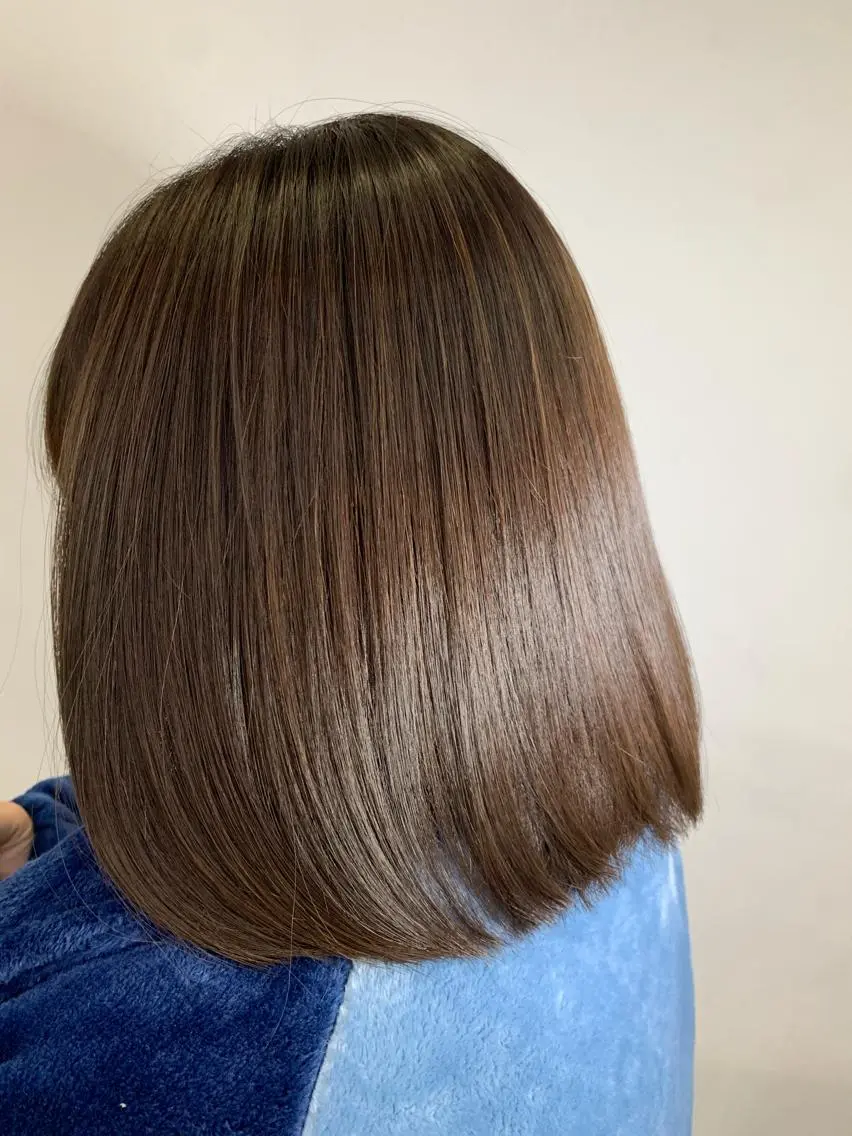 ミディアム ヘアカラー トリートメント ヘッドスパ ヘアセット 🪞透明感カラー🫧 縮毛矯正🥇かずきのヘアスタイル