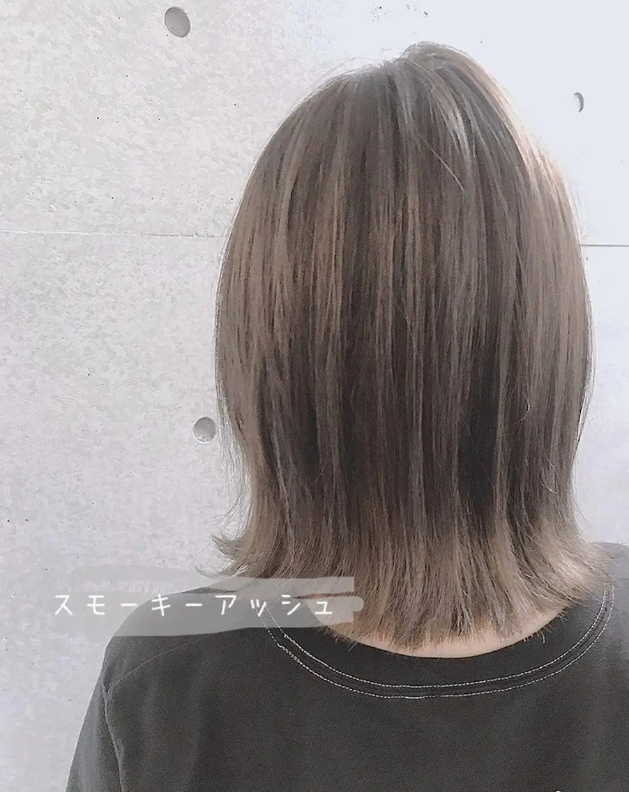 ミディアム カラー ヘアアレンジ パーマ×ウルフカット koya☆のヘアスタイル