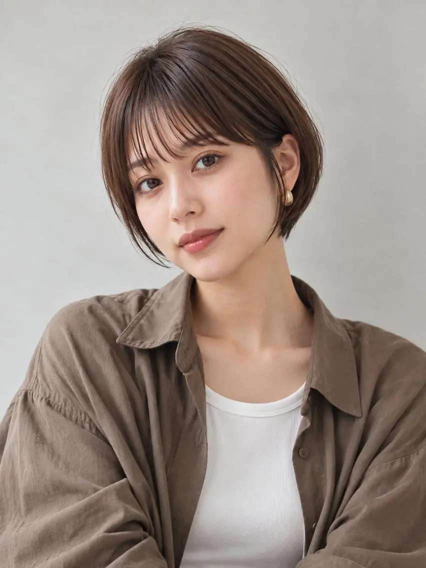 ショート カラー ブリーチ ケアブリーチ 透明感カラー ダブルカラー イヤリングカラー カット ヘアカラー "オトナ髪”/ LAKA TOCCAのヘアスタイル