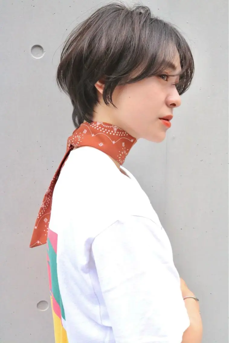 ショート カラー カット ヘアカラー トリートメント 似合わせカラーパーマ 🌿kitin米川のヘアスタイル