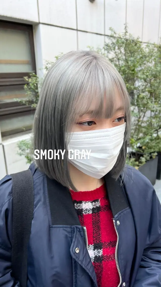 ミディアム カラー ヘアアレンジ ブリーチ ケアブリーチ ダブルカラー シルバー 髪質改善 ヘアカラー トリートメント HARU//原宿🤍 リピート率NO.1のヘアスタイル