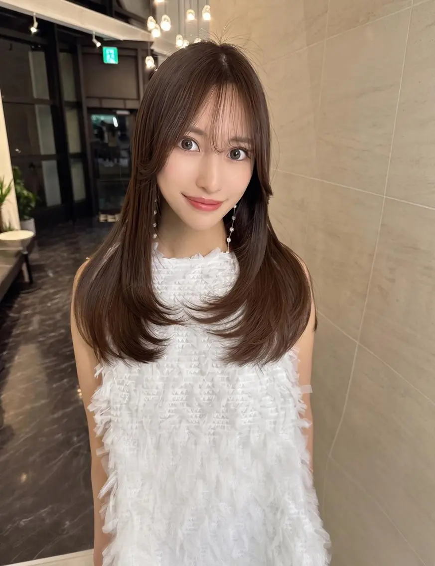 ロング 川口 真也のヘアスタイル