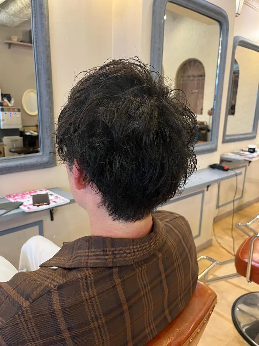 ショート パーマ メンズ S.BLOOM 川崎 翔哉のヘアスタイル