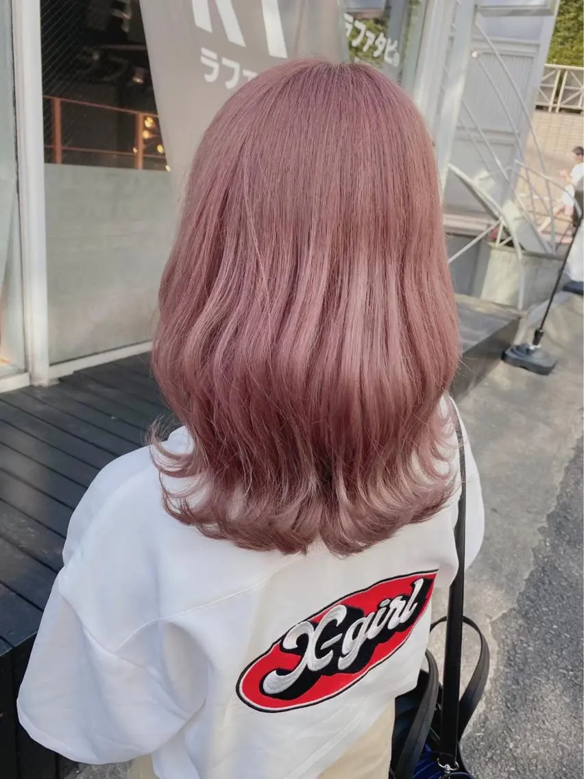 ミディアム カラー パーマ ヘアアレンジ メンズ キッズ ネイル マツエク・マツパ アイブロウ ヘアカラー トリートメント 💖オタク美容師 ꒰ঌ♡モモ♡໒꒱のヘアスタイル