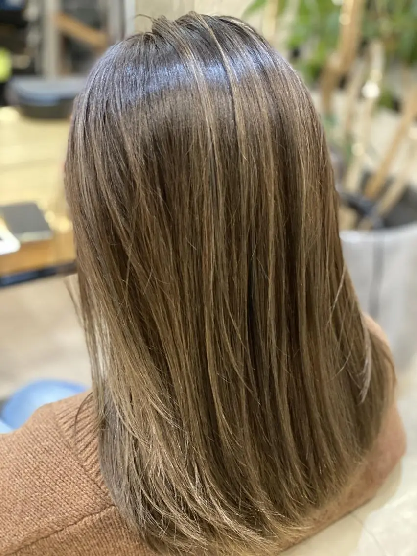 ミディアム 似合わせ透明感カラー 宇治　ヤマノのヘアスタイル