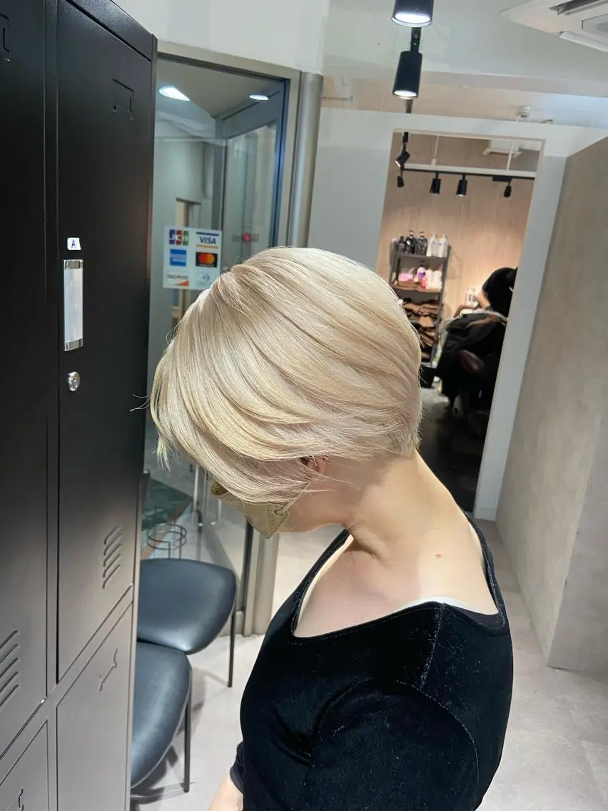 ショート ヘアセット FABLE HAIR ファブル難波・心斎橋のヘアスタイル