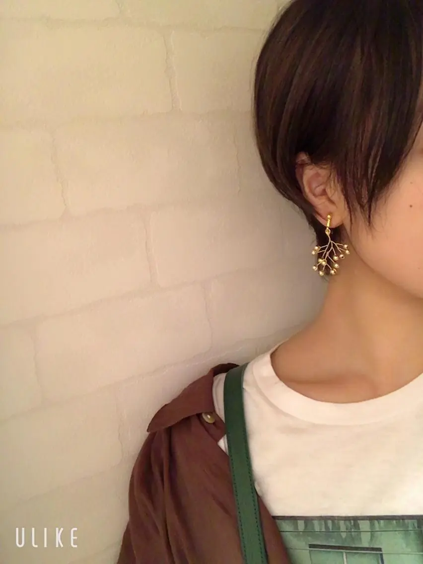 ショート カラー ベージュカラー くびれヘア ショートヘア カット ヘアカラー 店長福島成美/髪質 改善縮毛矯正/カラーのヘアスタイル