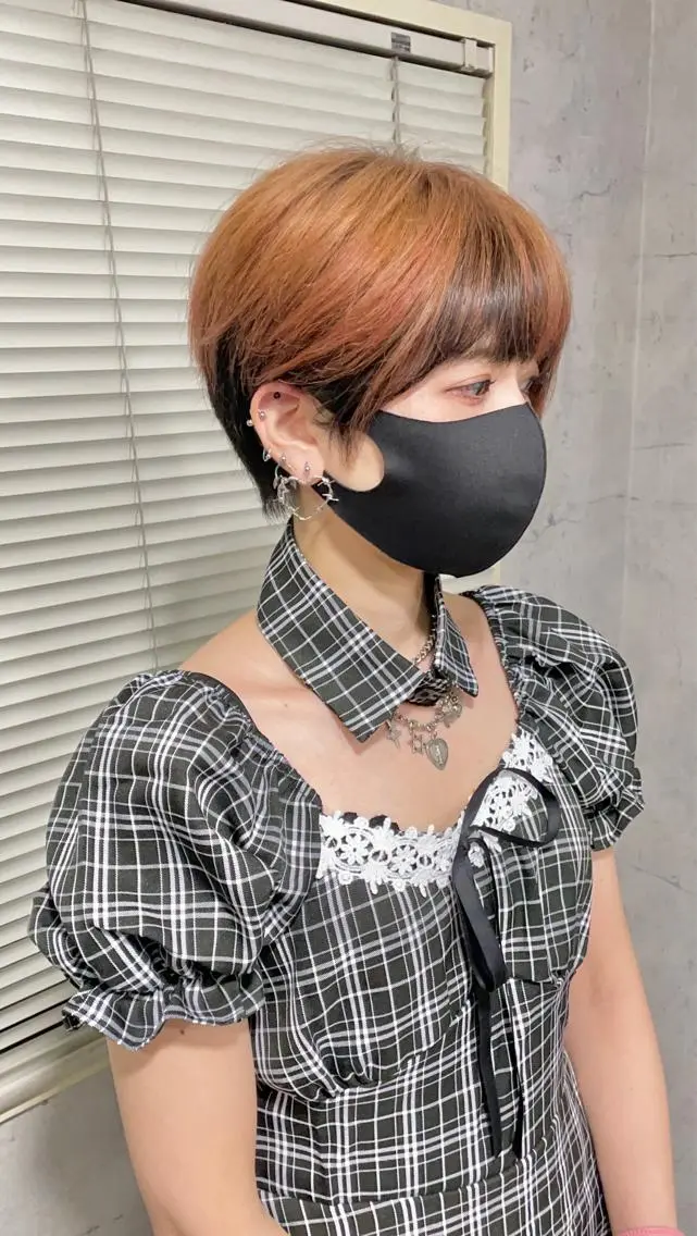 ショート カット ヘアカラー トリートメント ウルフ/デザイン/ 大阪/タカハシユウキのヘアスタイル