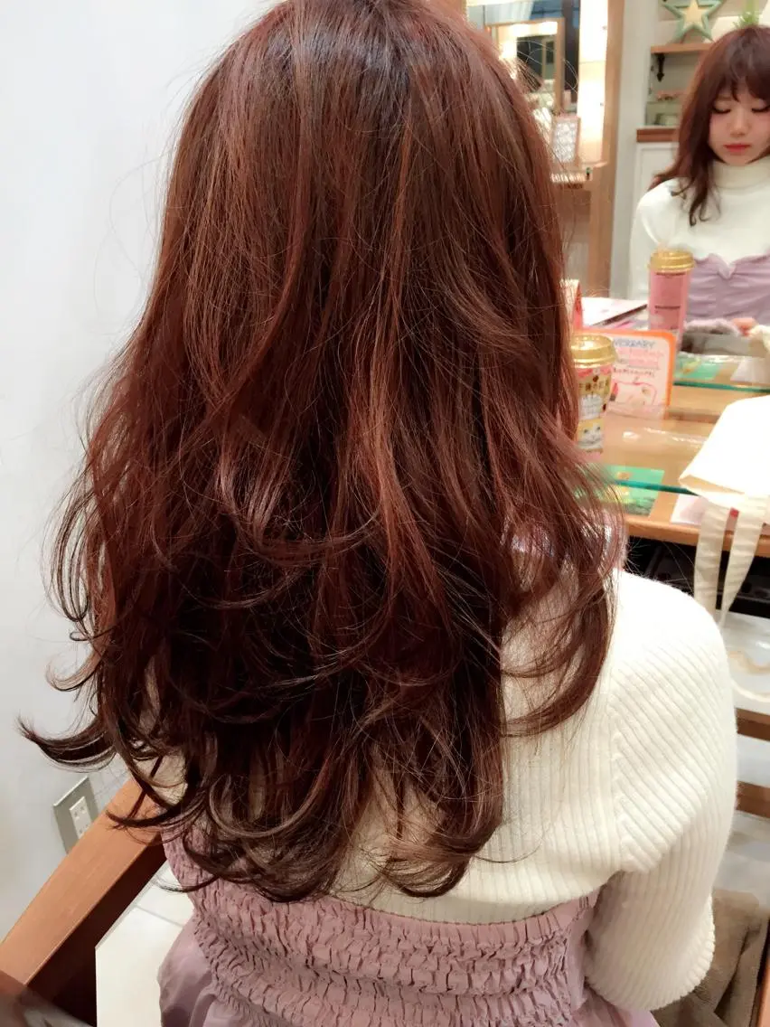 ロング カラー グラデーションカラー ピンクカラー TOPstylist ✂️フセケイタ✂️のヘアスタイル