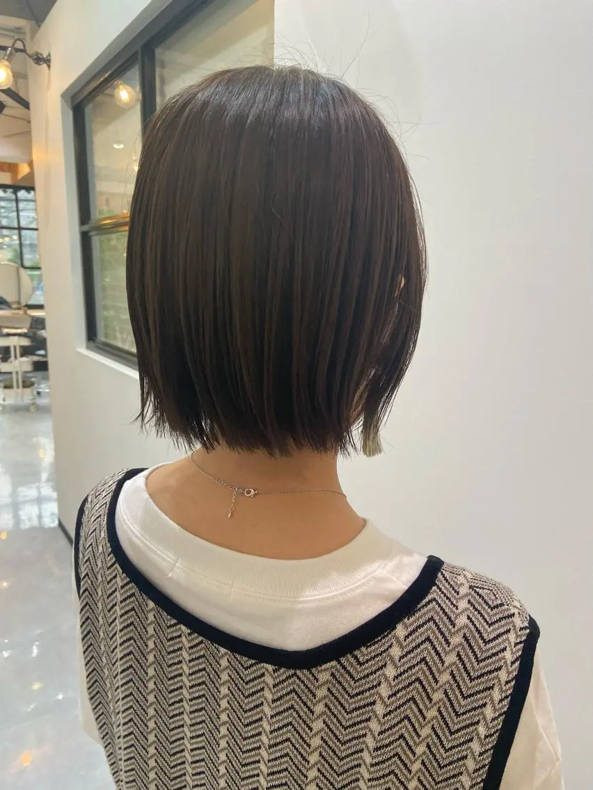 ショート カラー カット ヘアカラー トリートメント 田中 あやなのヘアスタイル