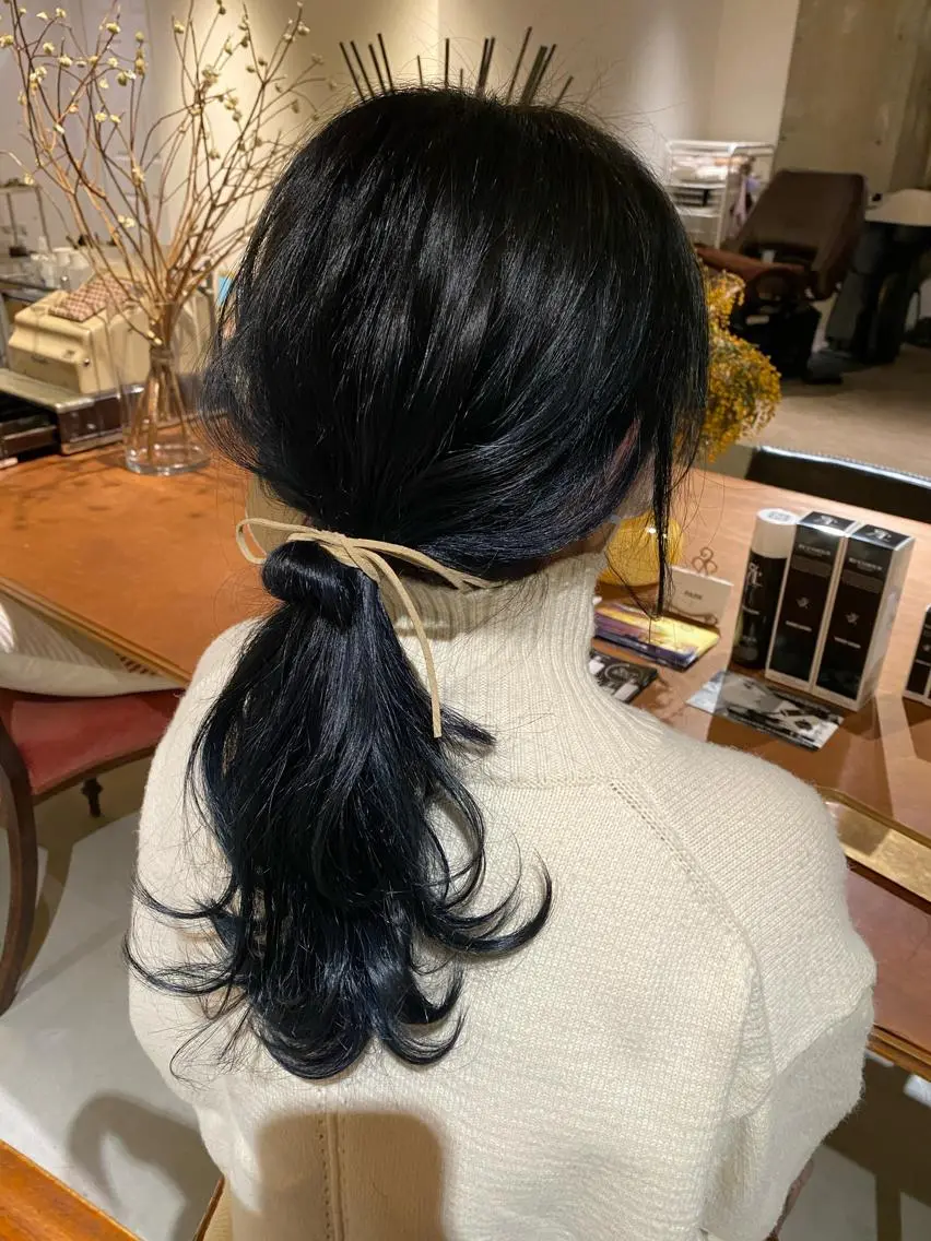 ロング カラー 聖 来のヘアスタイル