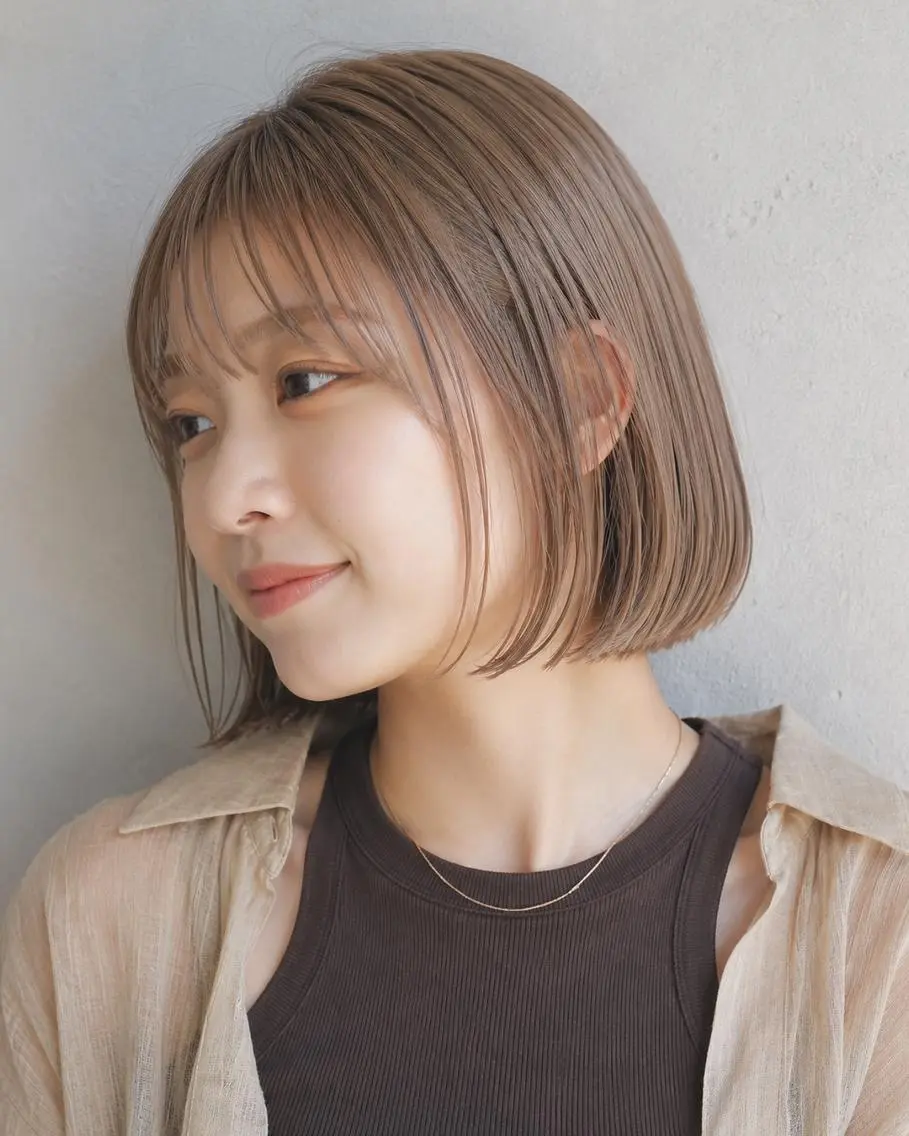 ミディアム カラーモデル募集☆ 小園彩夏のヘアスタイル