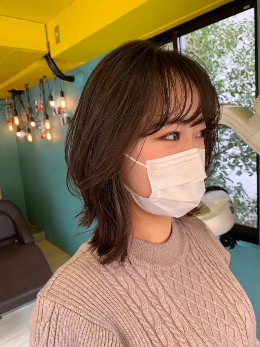 ミディアム 末石 智のヘアスタイル