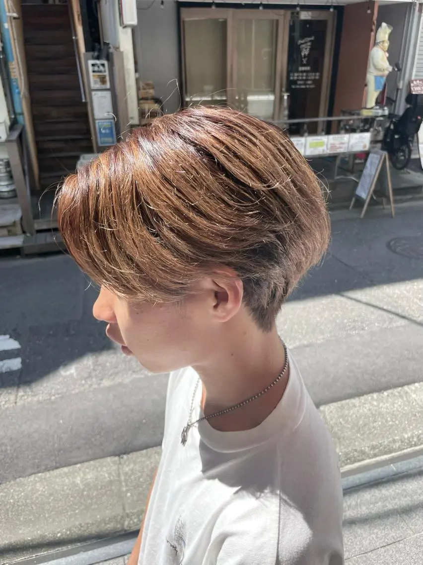 ショート カラー ヘアアレンジ メンズ ヘアカラー トリートメント 【Sweep】おじま のぞみのヘアスタイル
