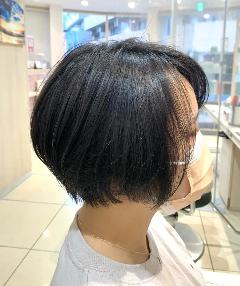 ショート カット ヘアカラー トリートメント 堀井 猛史のヘアスタイル