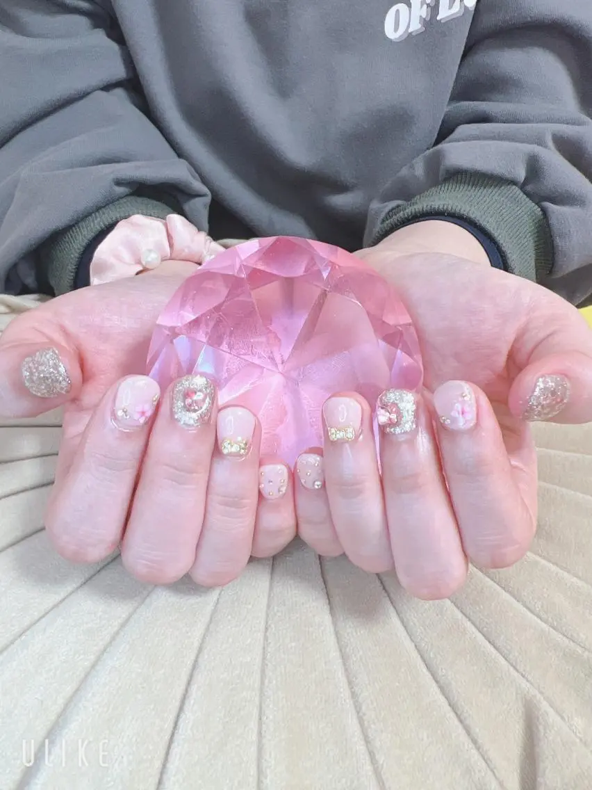 ネイル 桜ネイル 春ネイル ハンドネイル 山崎 美姫のネイルデザイン
