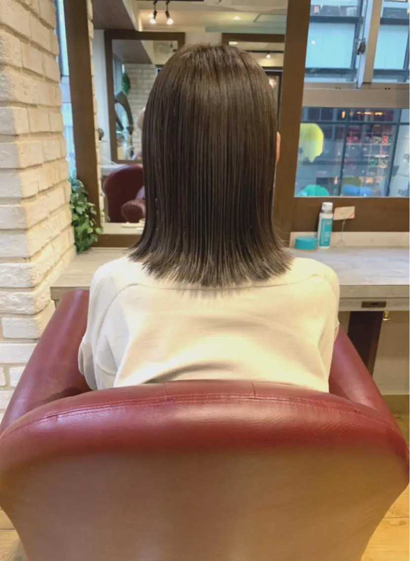ミディアム カラー ヘアアレンジ ベージュカラー ココアベージュ ✨ツヤ髪デザイナー ✨ひかり✨のヘアスタイル