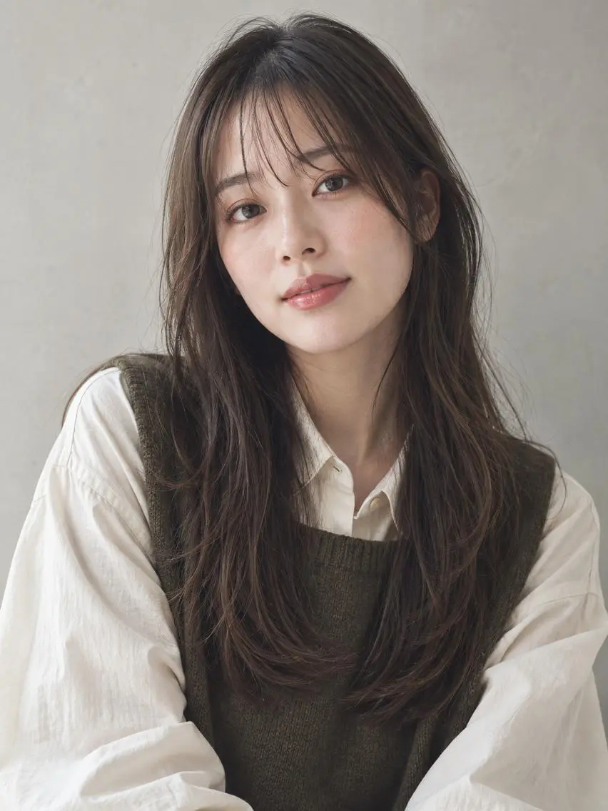 カラー ロング ブリーチ ケアブリーチ 透明感カラー ダブルカラー イヤリングカラー カット ヘアカラー トリートメント ヘッドスパ "オトナ髪”/ LAKA TOCCAのヘアスタイル