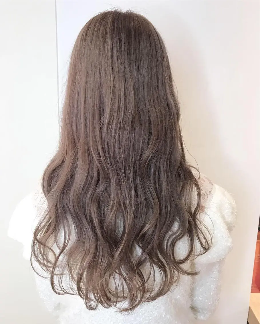 ロング カラー ブリーチ ケアブリーチ ピンクカラー カット ヘアカラー インナーエクステ渋谷 🦋KAJIのヘアスタイル