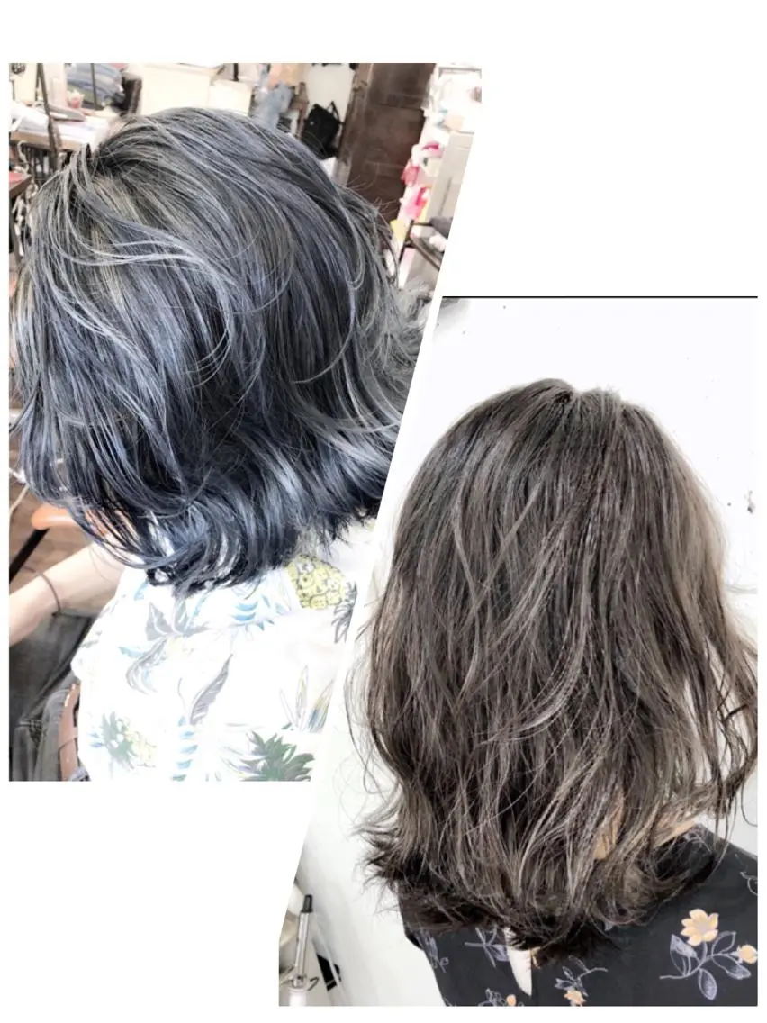 カラー ハイライトカラー 外国人風カラー ヘアカラー トリートメント ヘッドスパ グレージュ/髪質改善 Yamato.hのヘアスタイル
