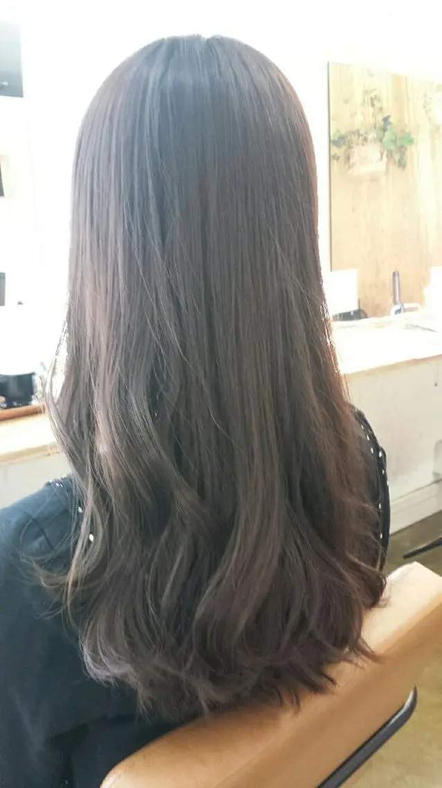 ロング カラー アッシュ バイオレットカラー 🔳髪質改善🔳 岡本陽のヘアスタイル