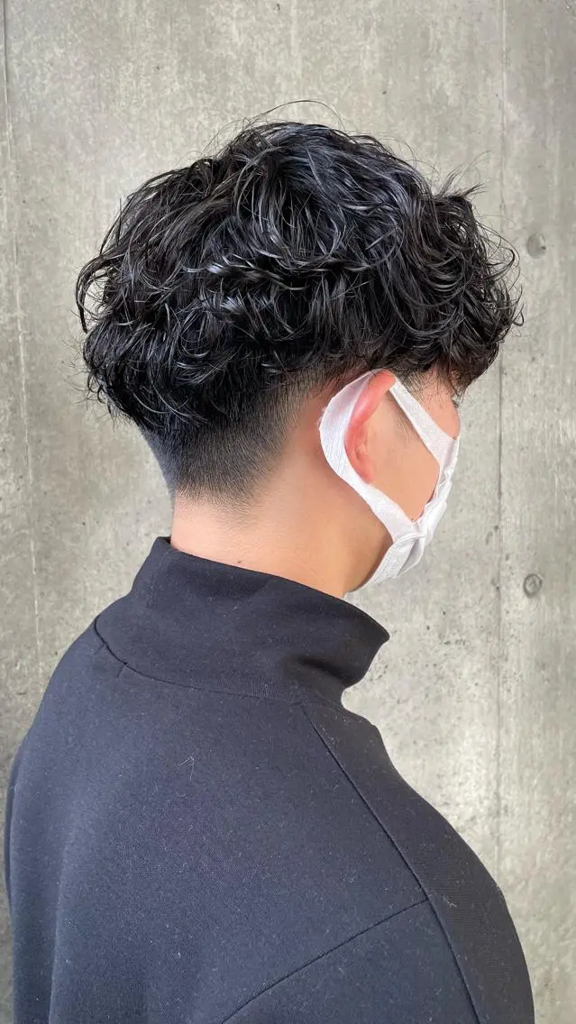 パーマ メンズ もりたみかこ 美容師お休み中のヘアスタイル