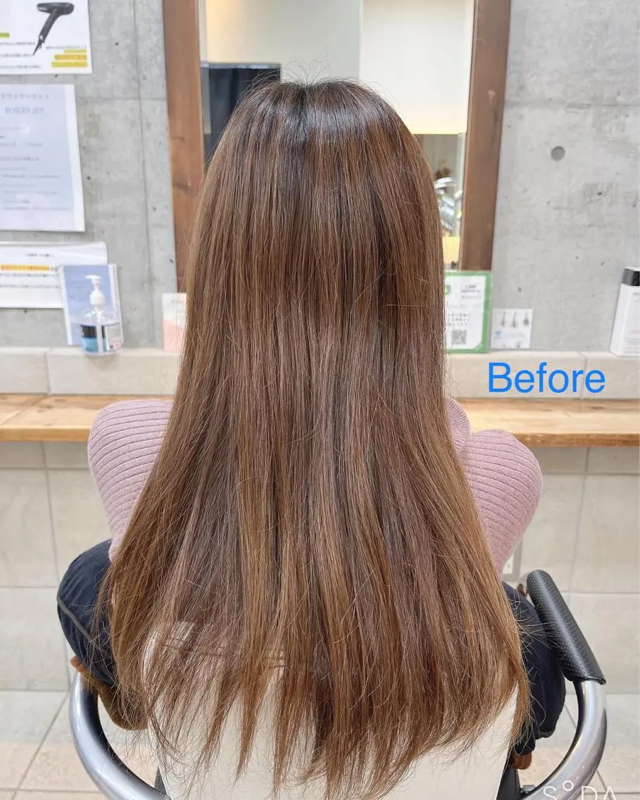 ロング カラー たなか なおのヘアスタイル