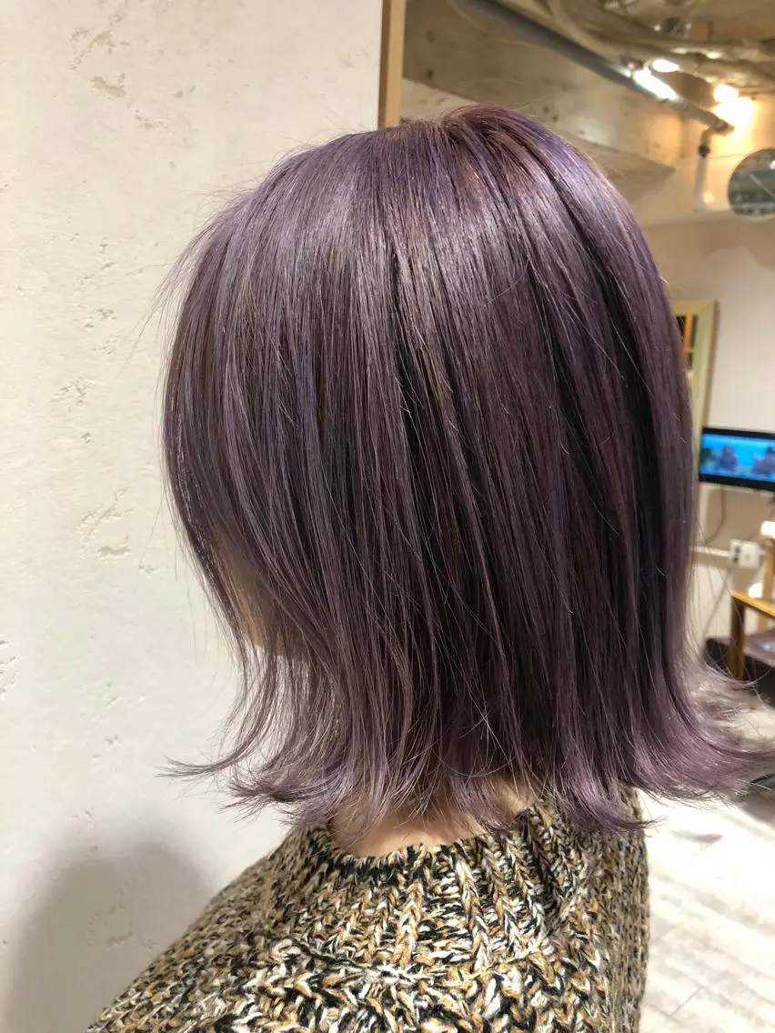 ミディアム カラー ダブルカラー イルミナカラー ラベンダーカラー カウンセリング重視 🌿Tsuyukiのヘアスタイル