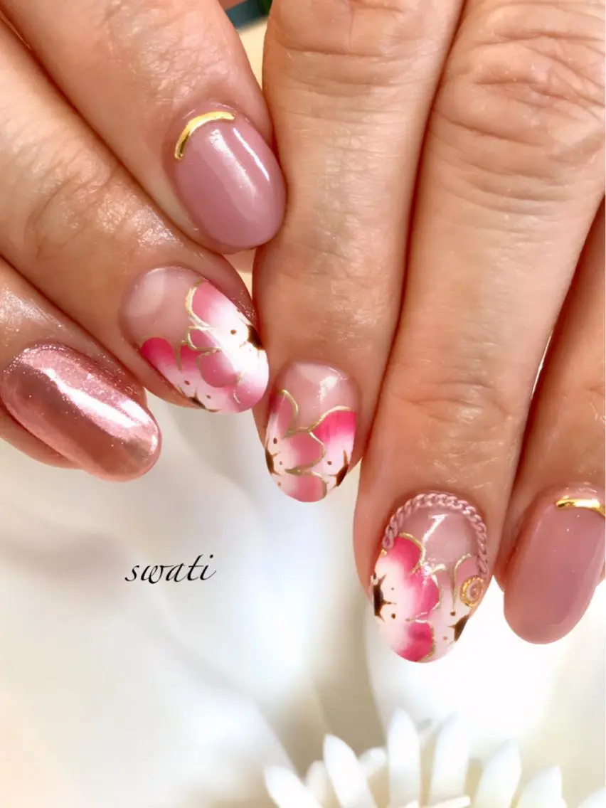 ネイル アートネイル フレンチネイル オフィスネイル シンプルネイル 春ネイル yuko （ネイリスト）のネイルデザイン