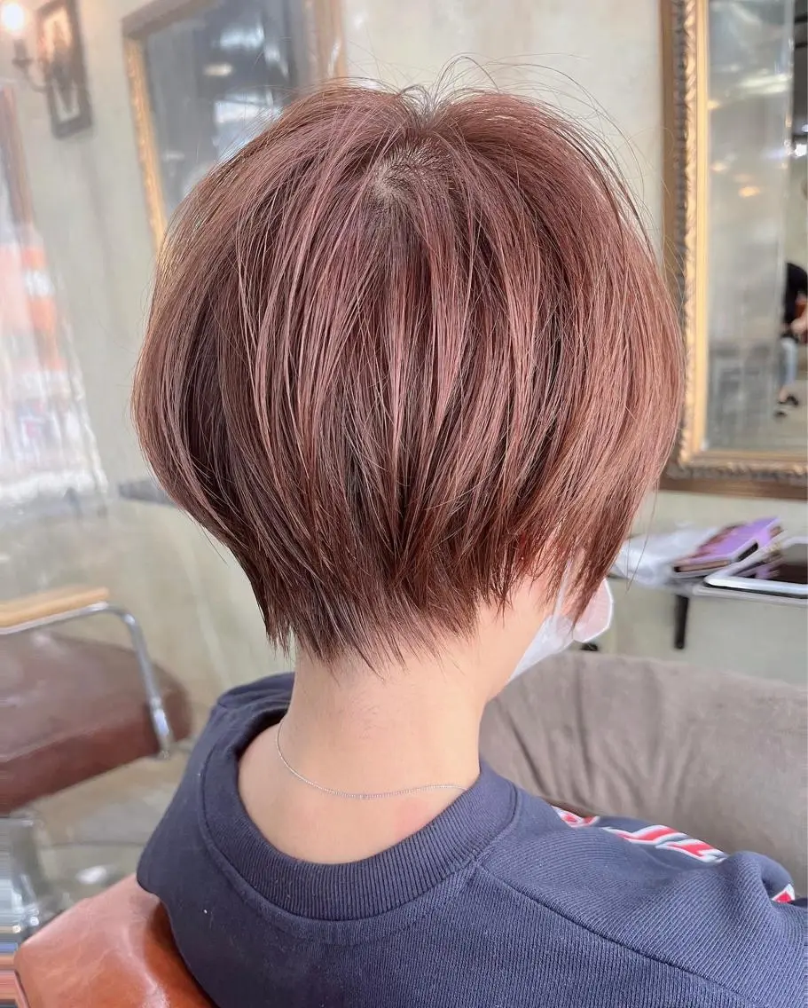 ショート 髪質改善✨ストレート オグ✂️/ショートのヘアスタイル