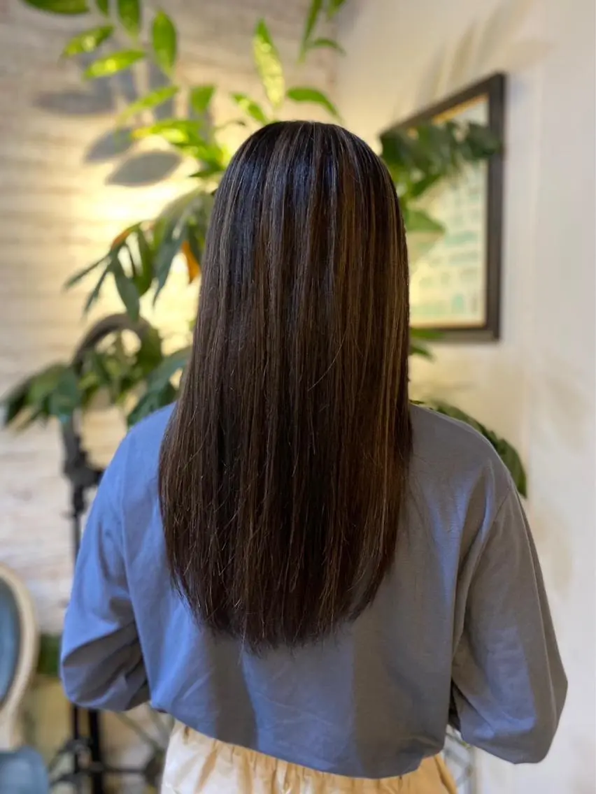 ロング カラー カット ヘアカラー 長濱 俊のヘアスタイル