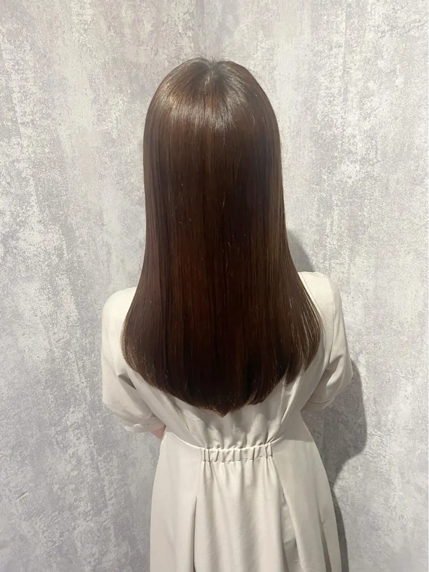 ロング 髪質改善 似合わせカット 縮毛矯正 杉野🫧美髪🫧 Zina博多店長のヘアスタイル