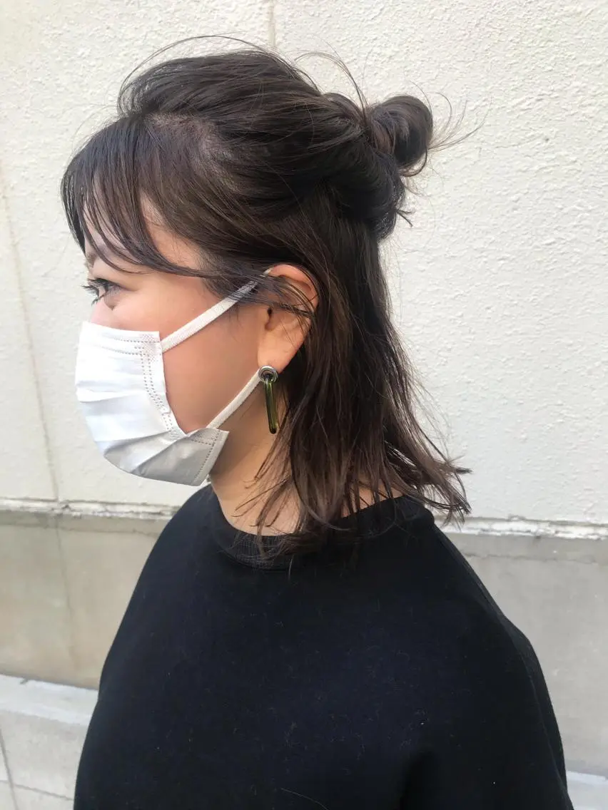 ヘアアレンジ ayane⭐️ボブ・ ショート・パーマのヘアスタイル