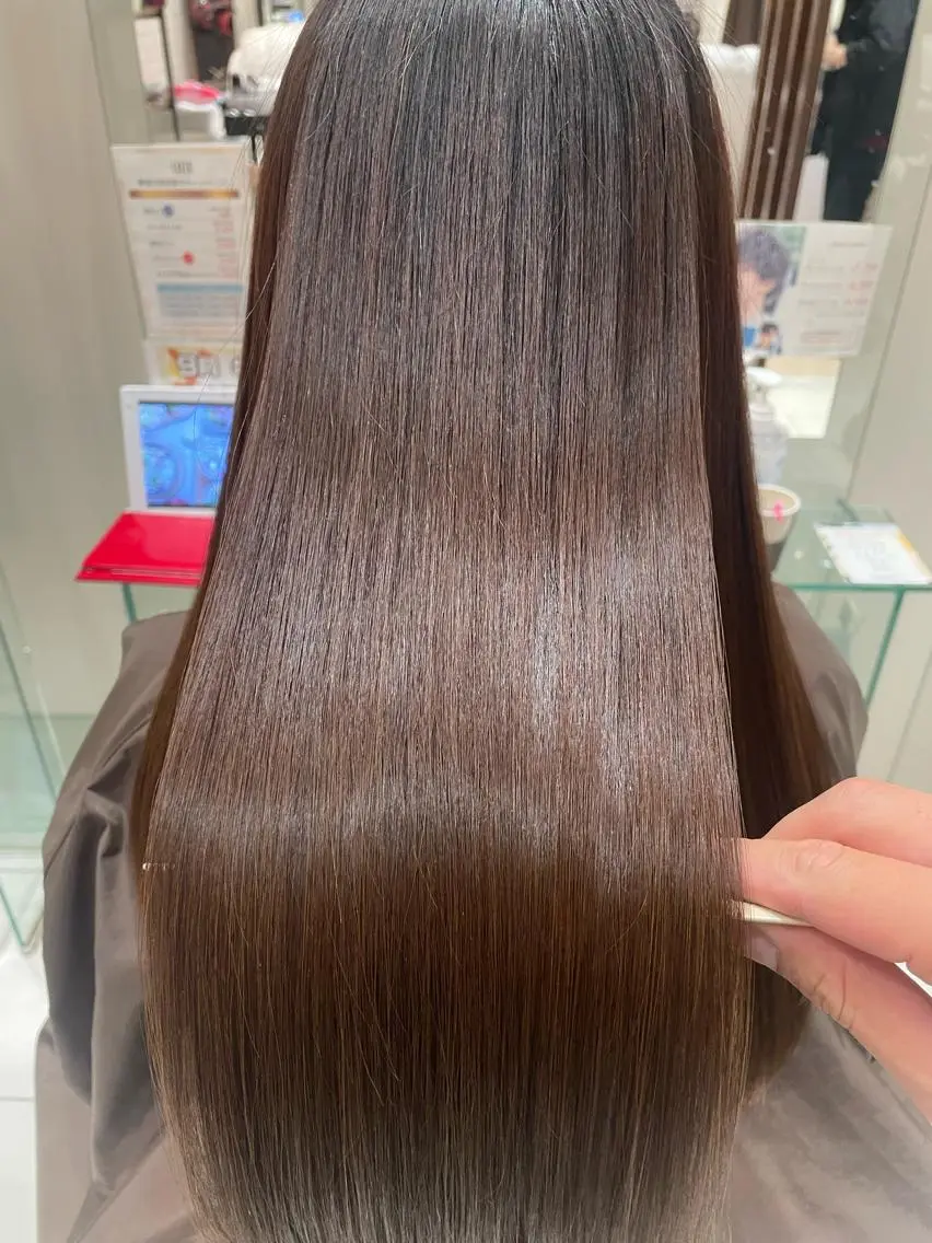 ロング 縮毛矯正 金森 斗夢のヘアスタイル