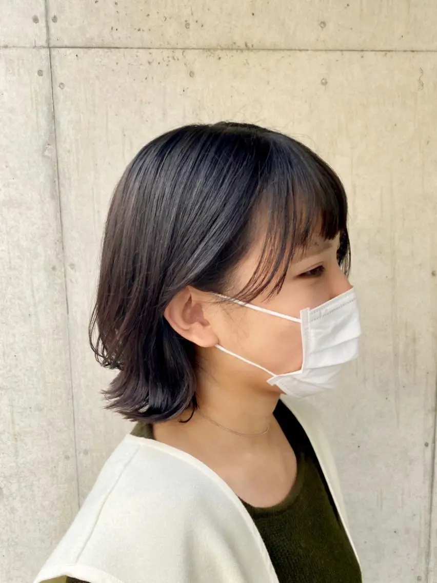 ショート カラー 似合わせレイヤー/ ケアパーマ/高倉のヘアスタイル