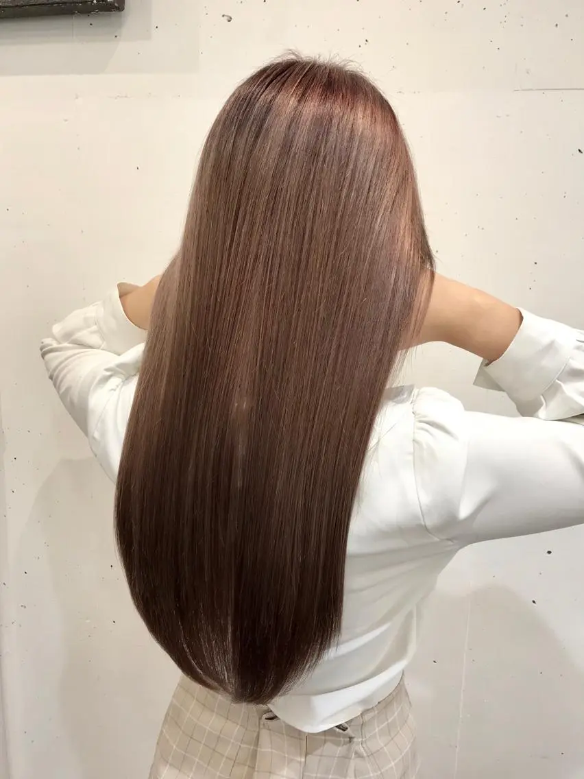 ロング カラー ピンクカラー ヘアカラー トリートメント ヘッドスパ Akua【代表】 Kazumaのヘアスタイル