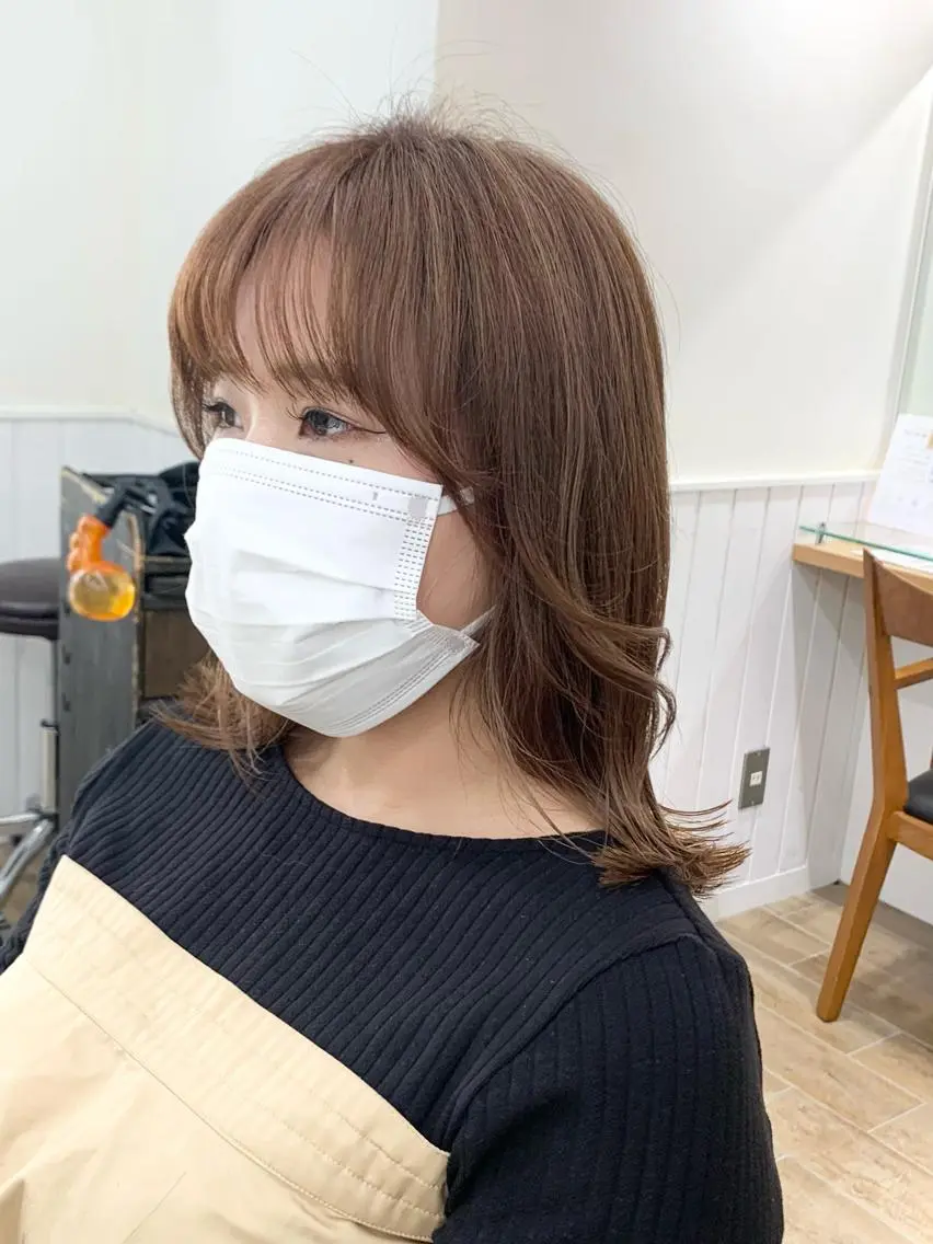 ロング カラー パーマ ヘアアレンジ メンズ キッズ ネイル マツエク・マツパ ヘアカラー レイヤーカット/ 巻ける縮毛矯正のヘアスタイル