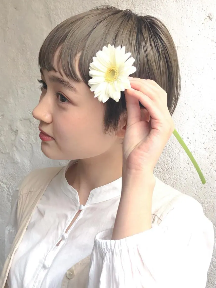 ショート カラー まう/丸みショート ・ボブ特化／高円寺のヘアスタイル