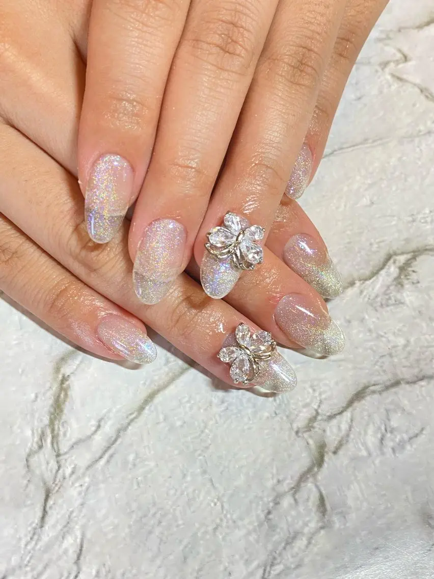 ネイル クリアネイル ジェルネイル スカルプネイル ハンドネイル M nail はやまうららのネイルデザイン