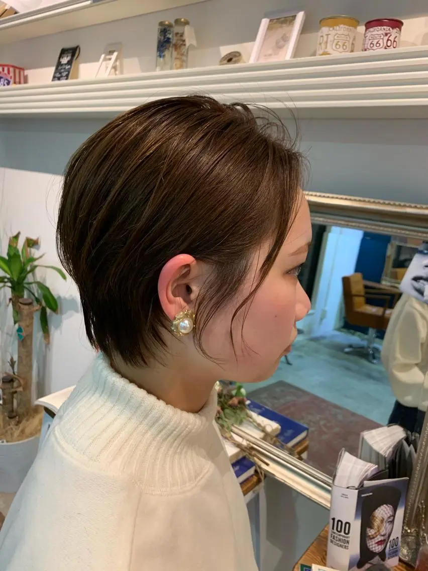 ショート ショートヘア 小顔カット カット ヘアカラー トリートメント ヘッドスパ ヘアセット 大宮/山口 竣也のヘアスタイル