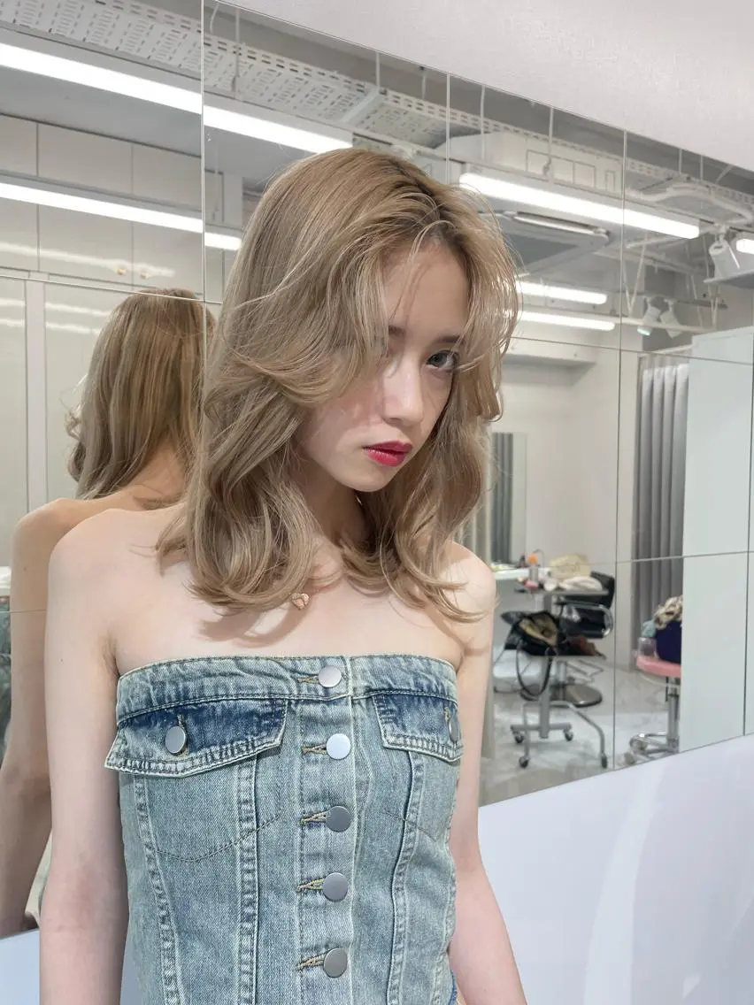 カラー ヘアカラー 🩶大人韓国ヘア 渋谷/Satsukiのヘアスタイル