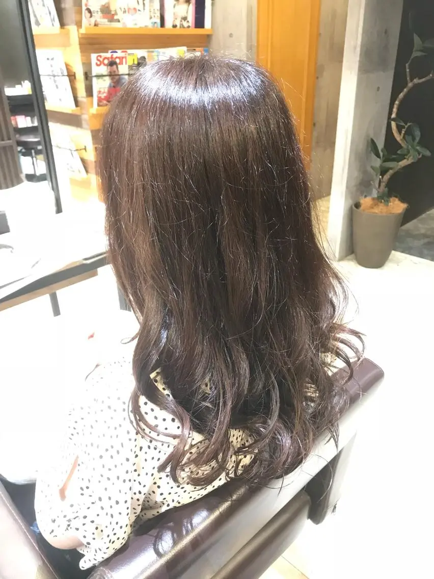 ミディアム カラー パーマ ヘアアレンジ メンズ キッズ ネイル マツエク・マツパ ヘアカラー トリートメント EnBlesS西宮 マンツーマン神道有基のヘアスタイル