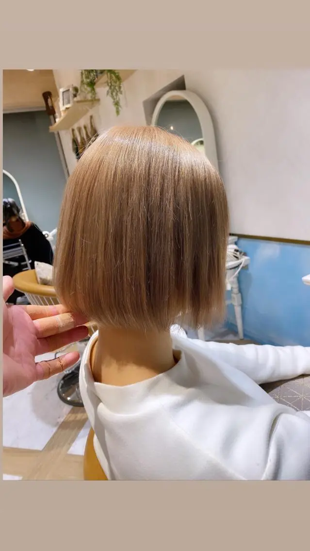 ショート カラー ボブ カット ヘアカラー トリートメント 🌟モテ髪ショート 🌟店長 津賀涼のヘアスタイル