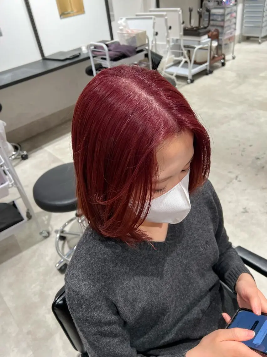 ミディアム ヘアカラー トリートメント 艶髪 mayuka💖のヘアスタイル